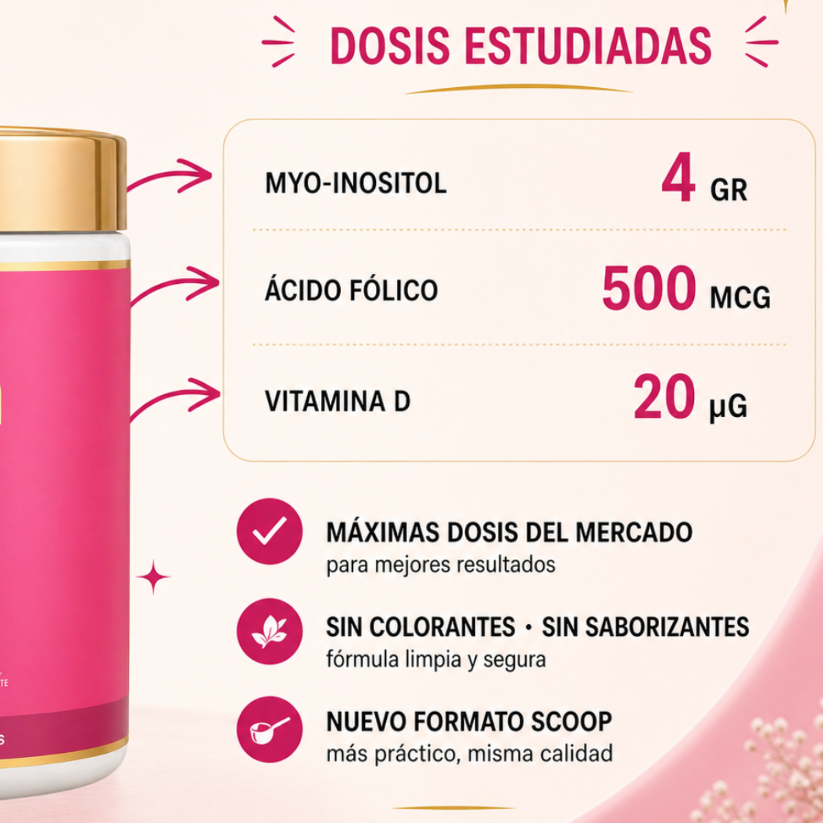 FERTIFEM — MyoInositol + Vit D y B9