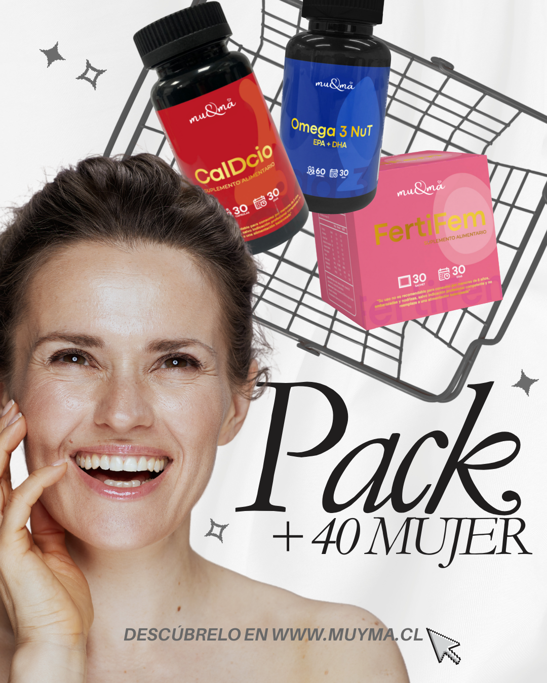 Pack +40 Mujeres — FertiFem+ CalDcio + Omega3nut | Suplementos Peri/Menopausia y Vitalidad - Imagen 6