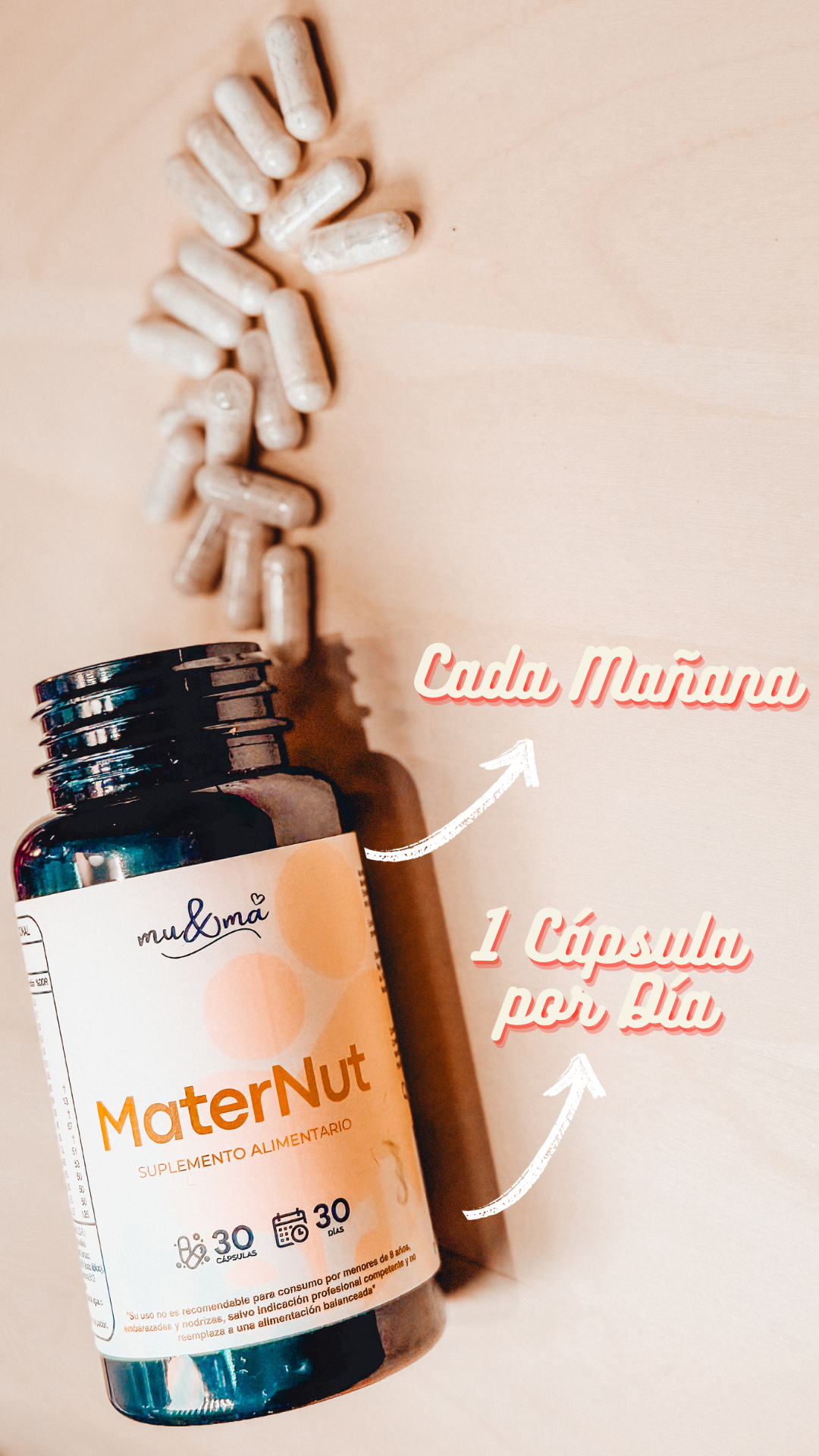 MaterNut — Multivitamínico + Biotina + Yodo (cochayuyo) | PostParto y Vida Mujer - Imagen 3