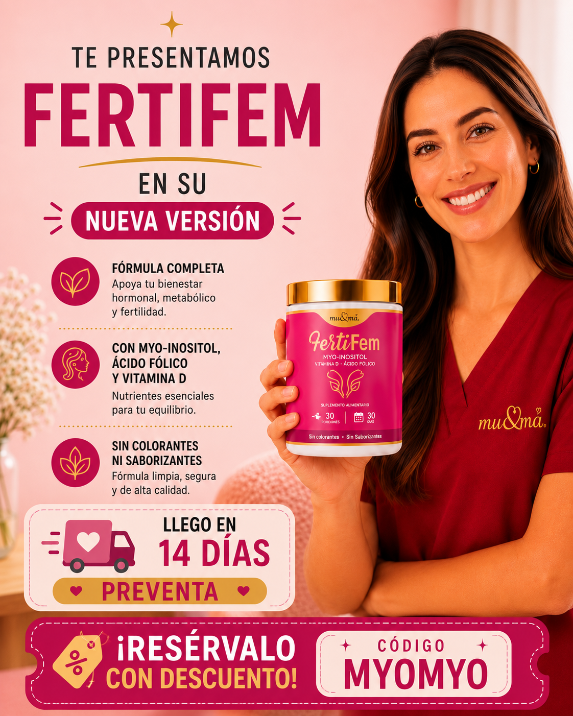 FERTIFEM — MyoInositol + Vit D3 y B9