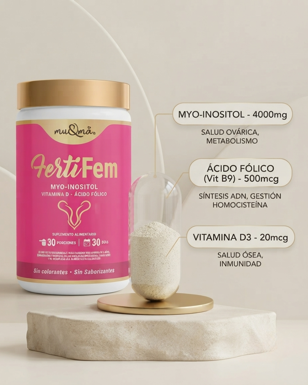 FERTIFEM — MyoInositol + Vit D3 y B9