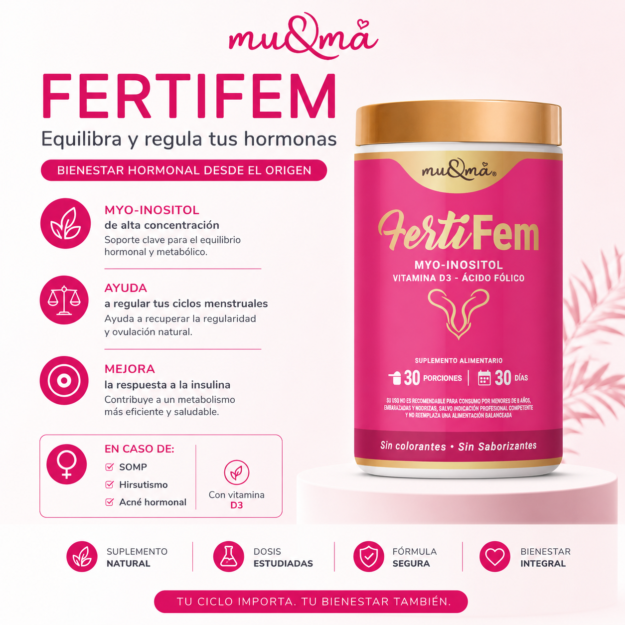 PACK SALUD MENSTRUAL - MYOINOSITOL Y VITAMINAS