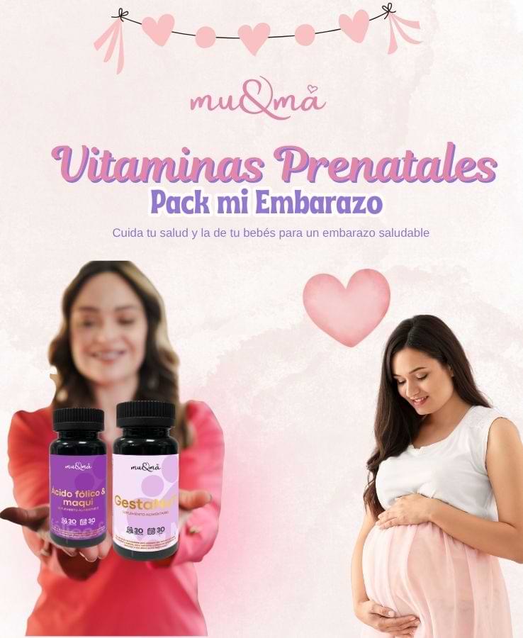 Pack Mi Embarazo — GestaNut+ MaquiB9 Ácido Fólico | Suplementos Prenatales Gestación - Imagen 2