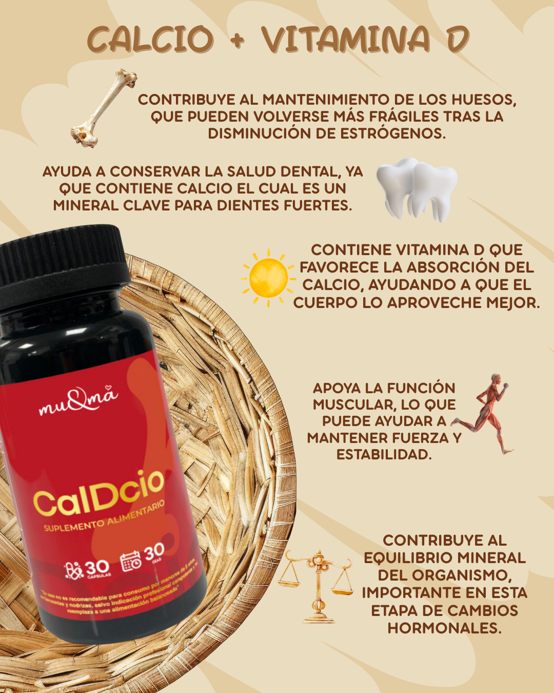 Pack +40 Mujeres — FertiFem+ CalDcio + Omega3nut | Suplementos Peri/Menopausia y Vitalidad - Imagen 4