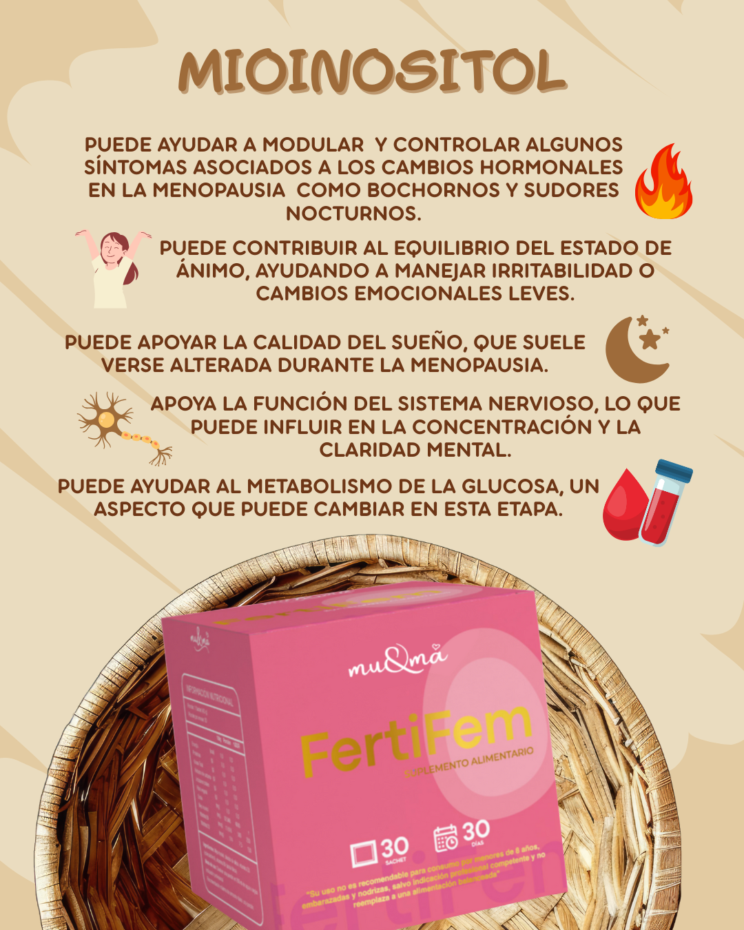 Pack +40 Mujeres — FertiFem+ CalDcio + Omega3nut | Suplementos Peri/Menopausia y Vitalidad - Imagen 3